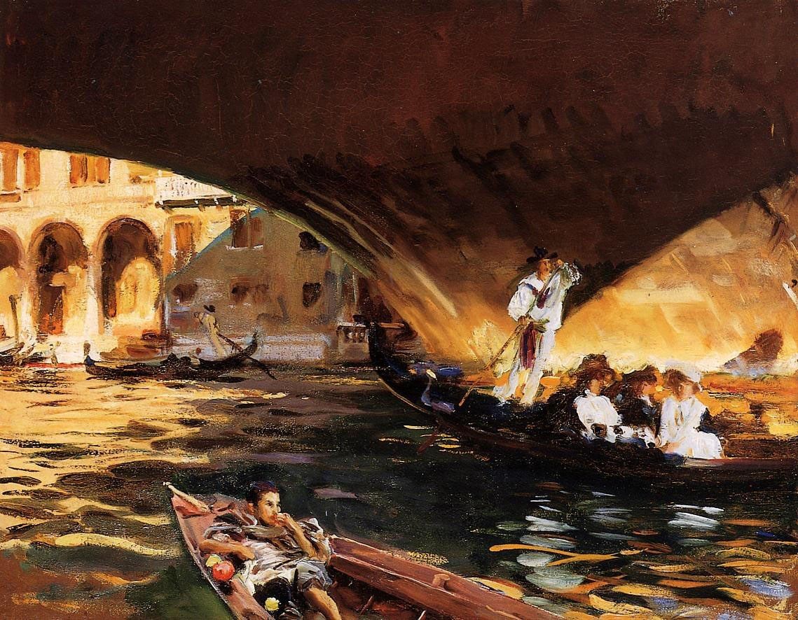 John Singer Sargent The Rialto Grand Canal